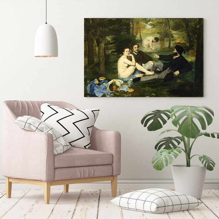 Canvas Wall Art - Edouard Manet Luncheon on the Grass | Handmade Fine Art Print