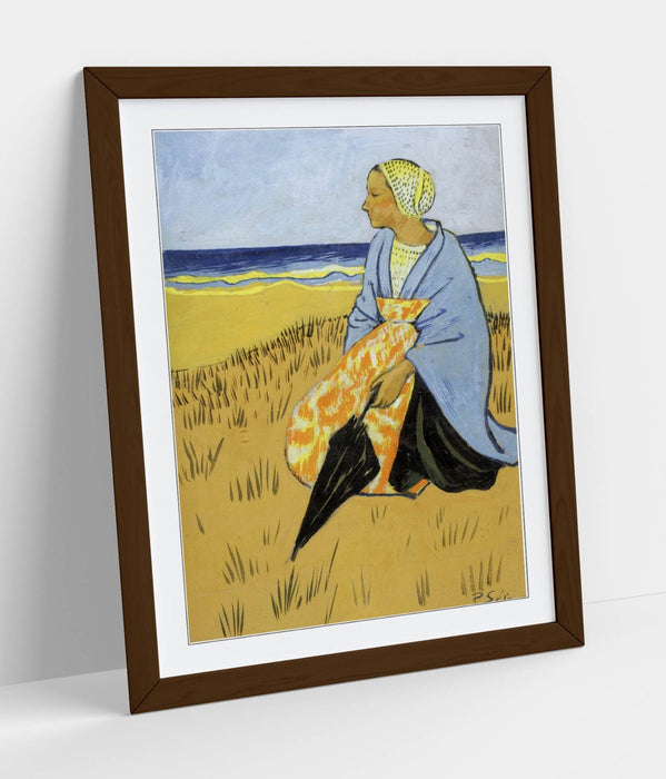 Framed Wall Art Poster - Paul Serusier Breton Woman Painting | Matte Paper Print