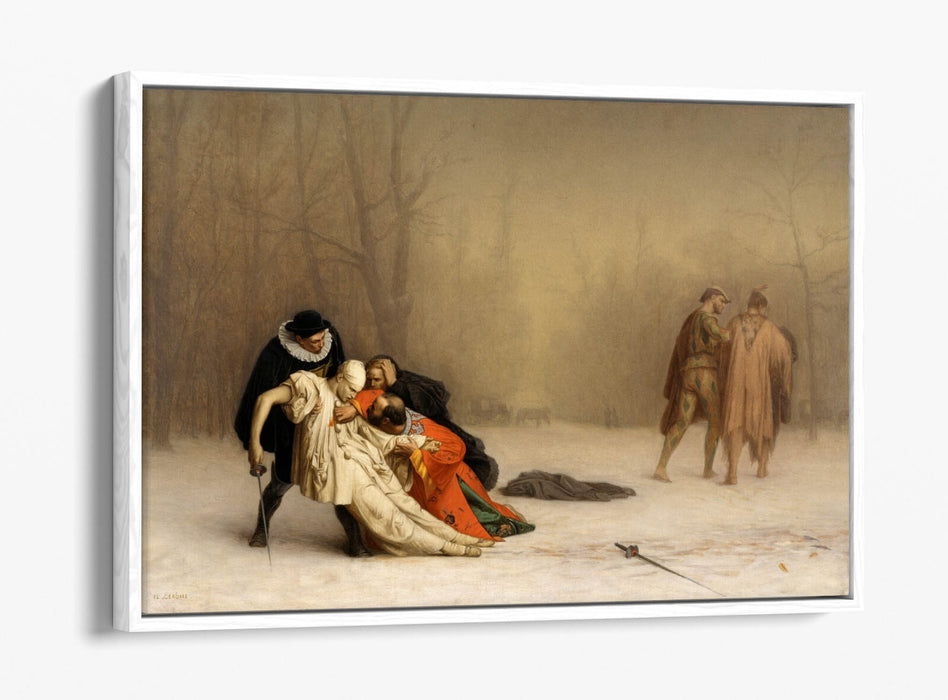 JEAN-LEON GEROME, DUEL AFTER THE MASQUERADE -FLOAT EFFECT CANVAS WALL ART PRINT
