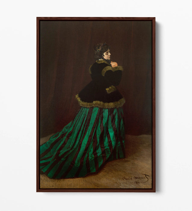 Float Effect Canvas Art – Monet Camille Print With Premium Frame & Vibrant Colors