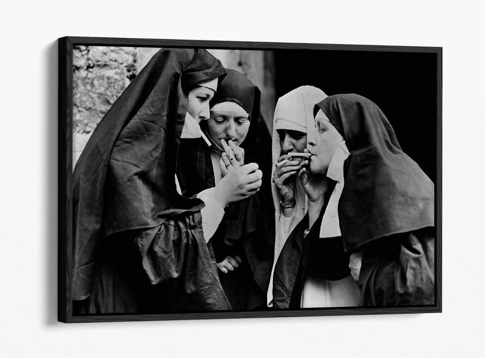 Canvas Wall Art - Iconic Vintage Photo Print With Float Effect Frame | Handmade UK