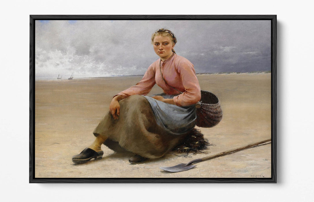 Canvas Wall Print - Oyster Picker Float Effect Canvas Art With Premium Frame
