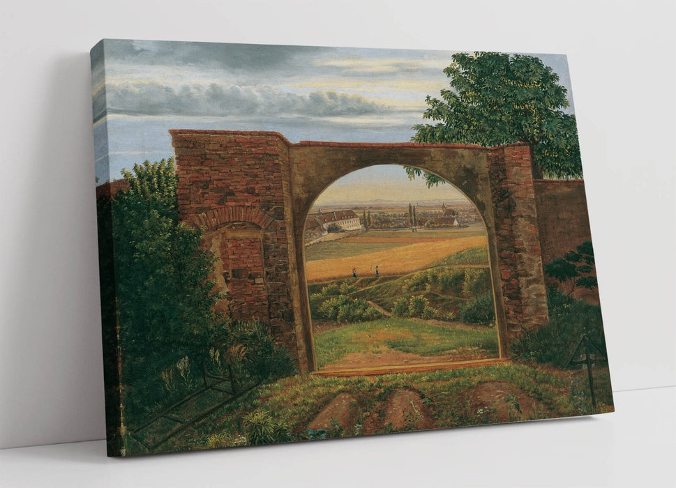 Canvas Wall Art – Thomas Ender Cemetery Gate Painting | Premium Handmade Print