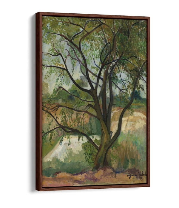 Canvas Wall Art - Suzanne Valadon The Tree | Float Effect Handmade Print