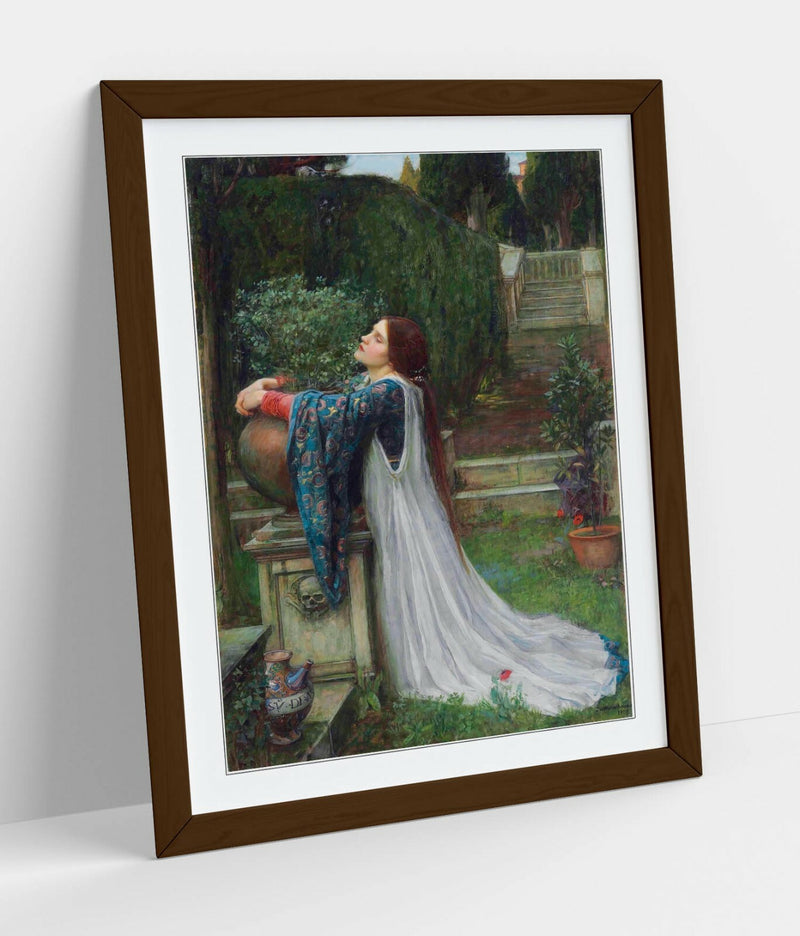 Framed Art Poster – Isabella And Basil Print With Woodgrain Frame Finish