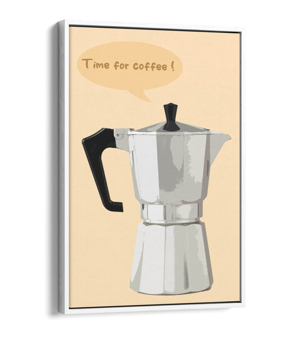 Moka Pot Canvas Art – Handmade Float Effect Canvas With Custom MDF Frame