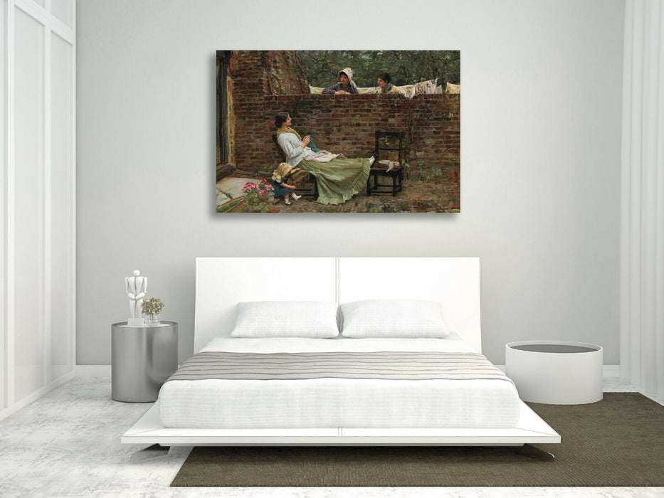 CANVAS WALL ART PRINT ARTWORK PAINTING FRAMED John William Waterhouse  Gossip