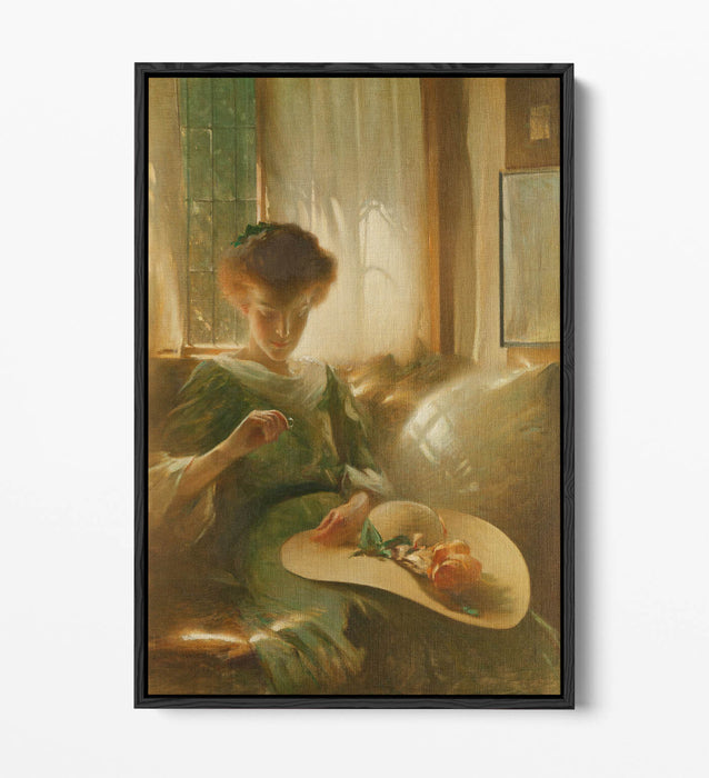 JOHN WHITE ALEXANDER, THE RING -FLOAT EFFECT CANVAS WALL ART PRINT