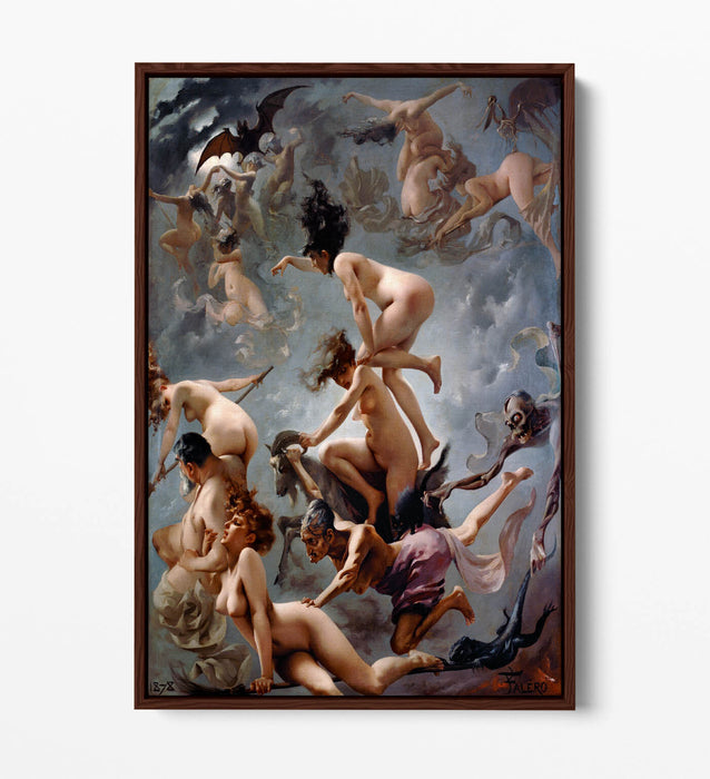 Canvas Art Print – Witches Going To Sabbath | Float Effect Canvas Wall Decor