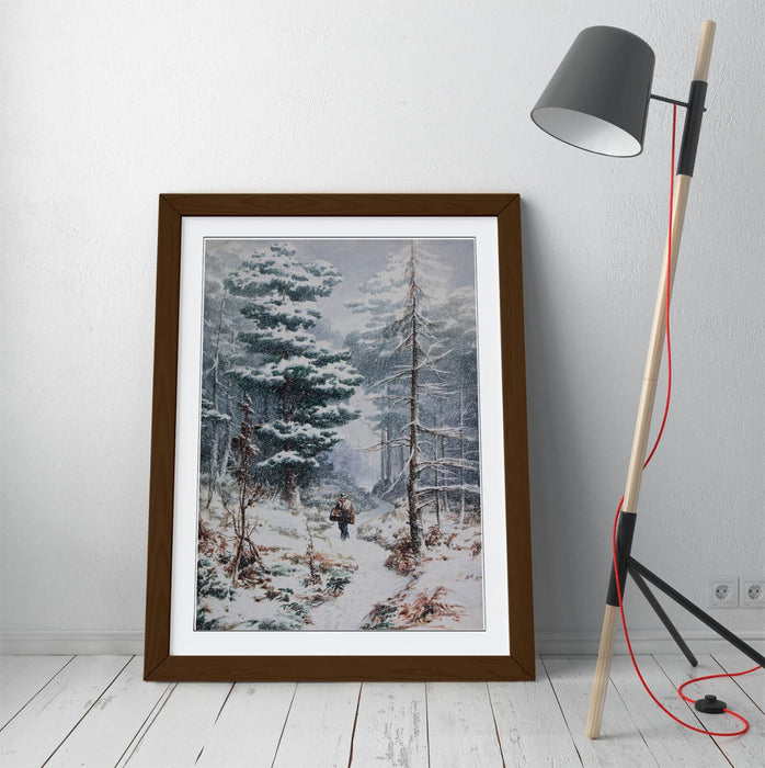 Framed Wall Art - Elijah Walton Rednal Wood In Winter | Handmade UK Print