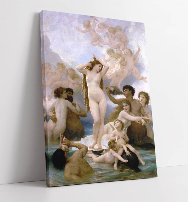 Birth Of Venus Canvas - Bouguereau Painting Print | Premium Varnish Finish Wall Art
