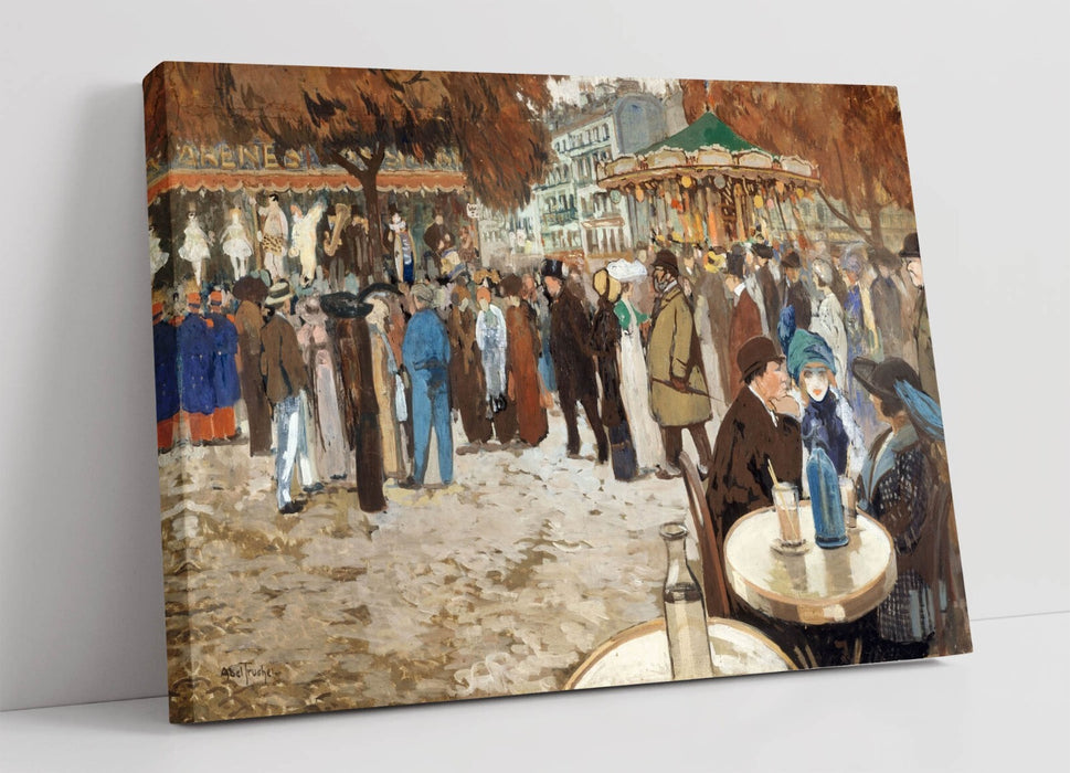 Canvas Wall Art – Louis Abel-Truchet Funfair Boulevard Art Print With Scratch Resistant Finish
