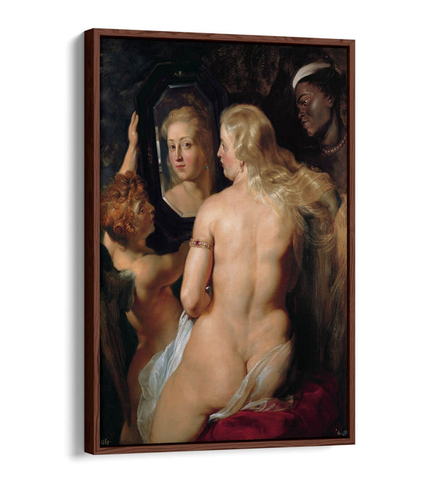 PETER PAUL RUBENS, MORNING TOILET OF VENUS -FLOAT EFFECT CANVAS WALL ART PRINT