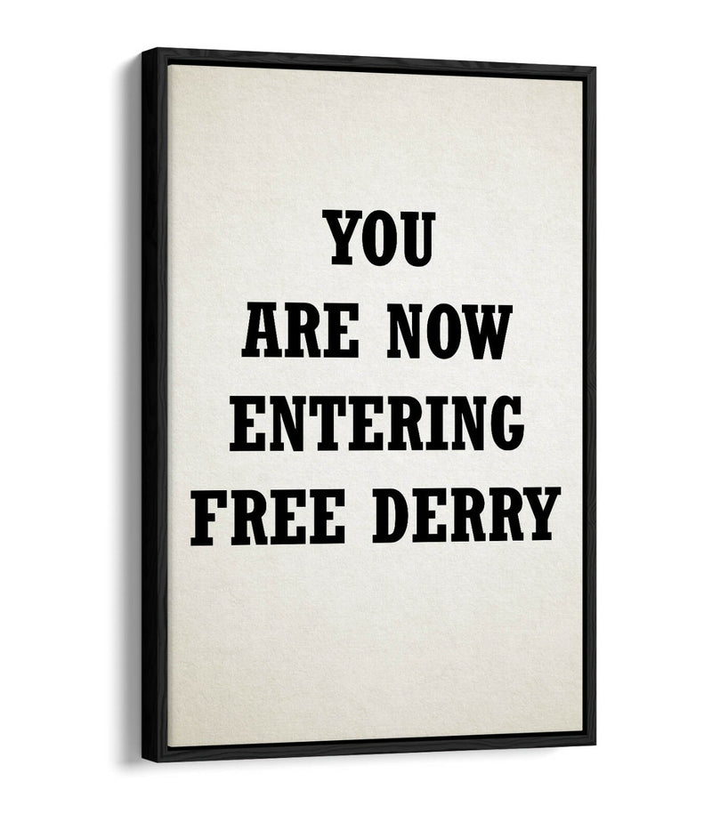 Float Effect Canvas Art – Handmade Derry Print | Vibrant Wall Decor UK
