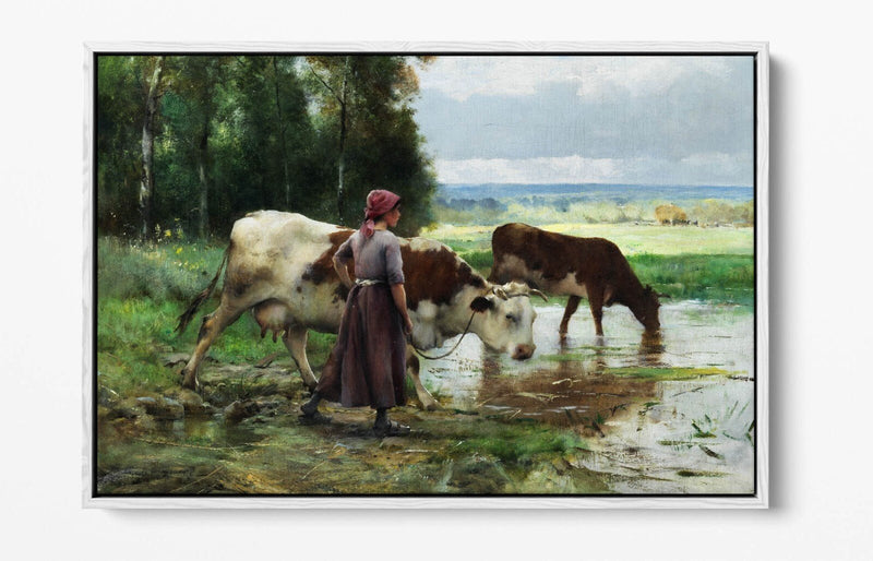 Canvas Wall Art | Vibrant Float Effect Canvas Print of Julien Dupre Young Woman