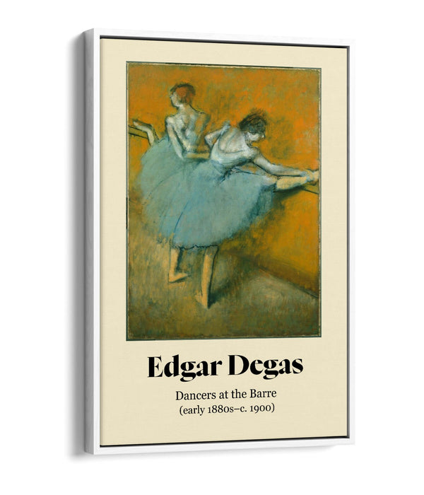 EDGAR DEGAS, DANCERS AT THE BARRE POSTER -FLOAT EFFECT CANVAS WALL ART PIC PRINT