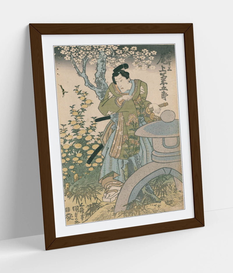Samurai Wall Art - Utagawa Kunisada Framed Art Print | UK Handmade Poster