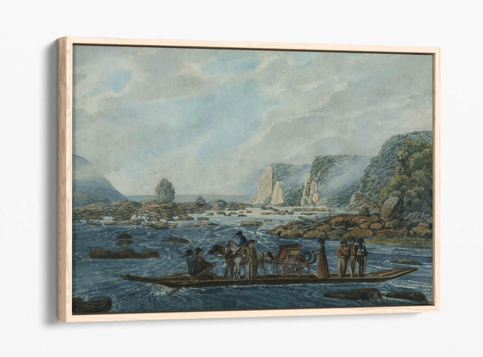 Canvas Wall Art - Susquehanna River Scene With Float Effect Premium Print