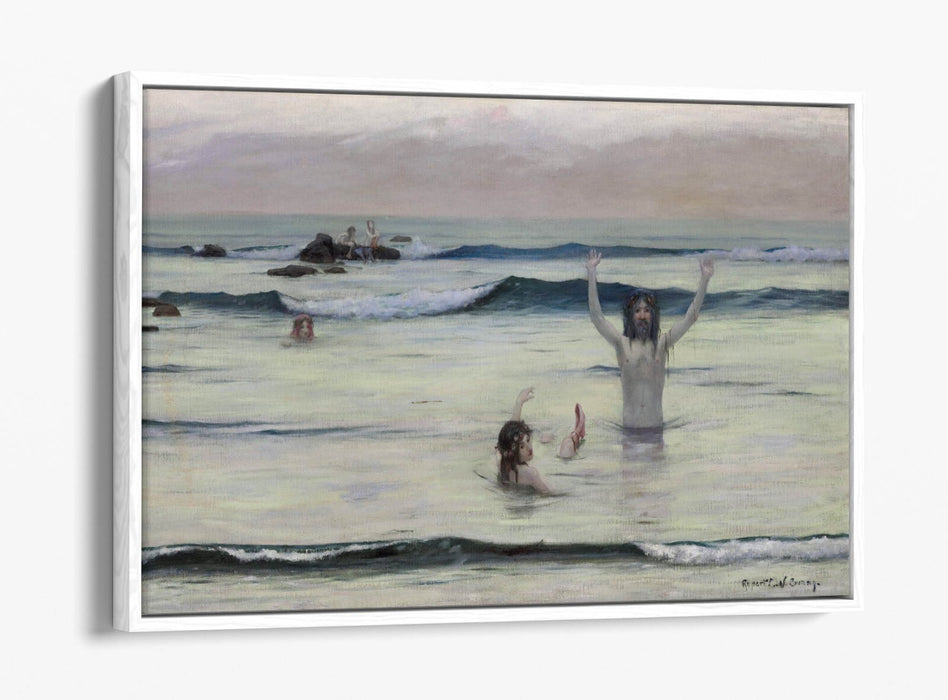RUPERT BUNNY, TRITONS -FLOAT EFFECT CANVAS WALL ART PIC PRINT