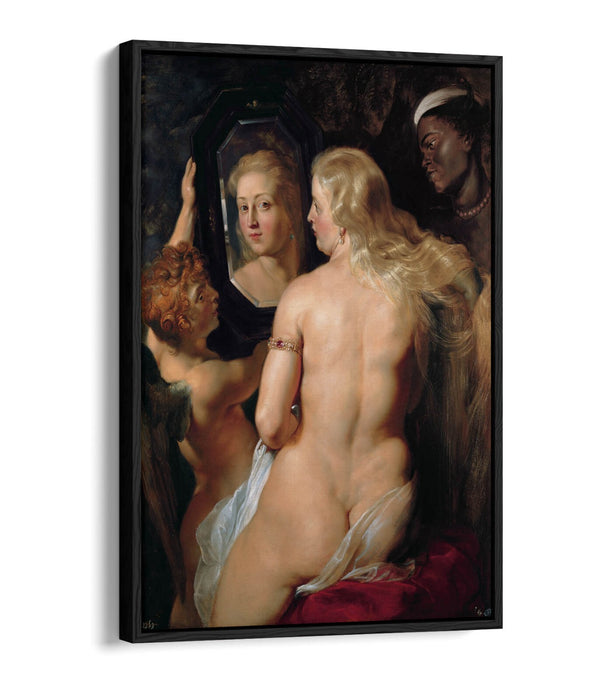 PETER PAUL RUBENS, MORNING TOILET OF VENUS -FLOAT EFFECT CANVAS WALL ART PRINT