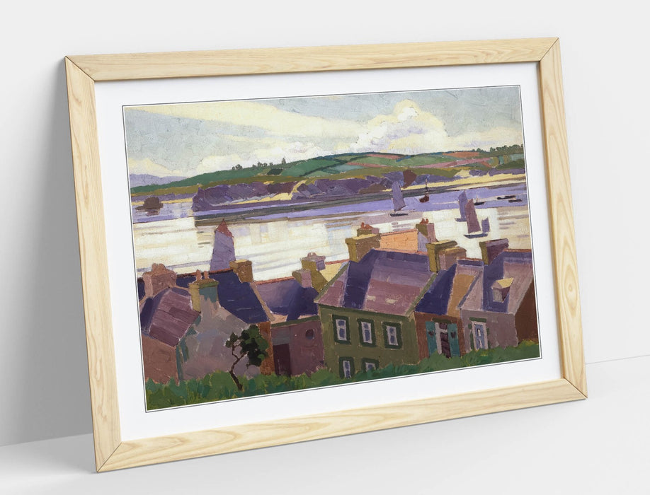 Framed Wall Art - Rhona Haszard Morning Calm Poster Print, Handmade Decor