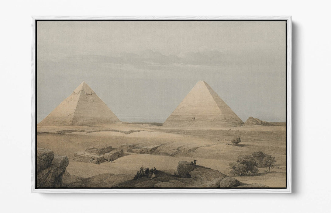 Float Effect Canvas Art – Pyramids of Giza Print on Premium 30mm Deep Frame