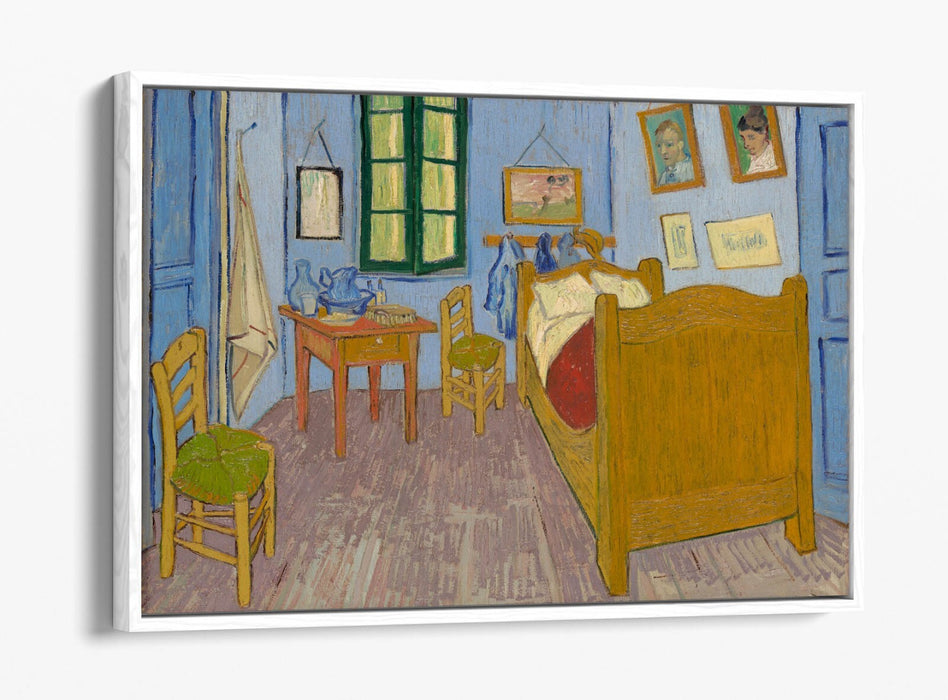 VINCENT VAN GOGH, BEDROOM IN ARLES -FLOAT EFFECT CANVAS WALL ART PRINT