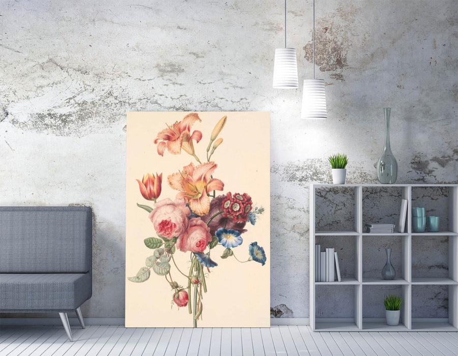 HENRIETTE GEERTRUIDA KNIP, A BOUQUET -CANVAS WALL ARTWORK PICTURE PRINT