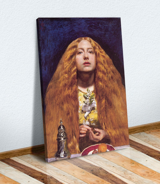 John Everett Millais - The Bridesmaid CANVAS WALL ART PICTURE PRINT PAINTING