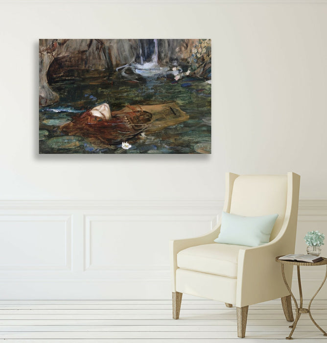 CANVAS WALL ART ARTWORK FRAMED PRINT John William Waterhouse Nymphs head Orpheus