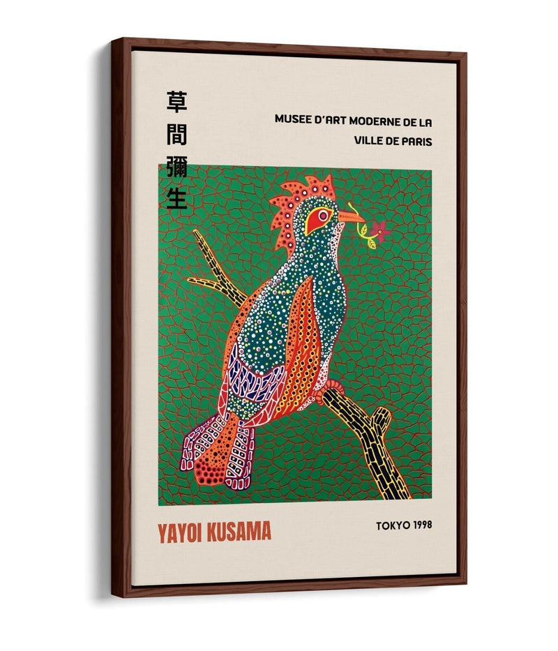 Yayoi Kusama Canvas Art - Contemporary Wall Decor With Float Effect Frame