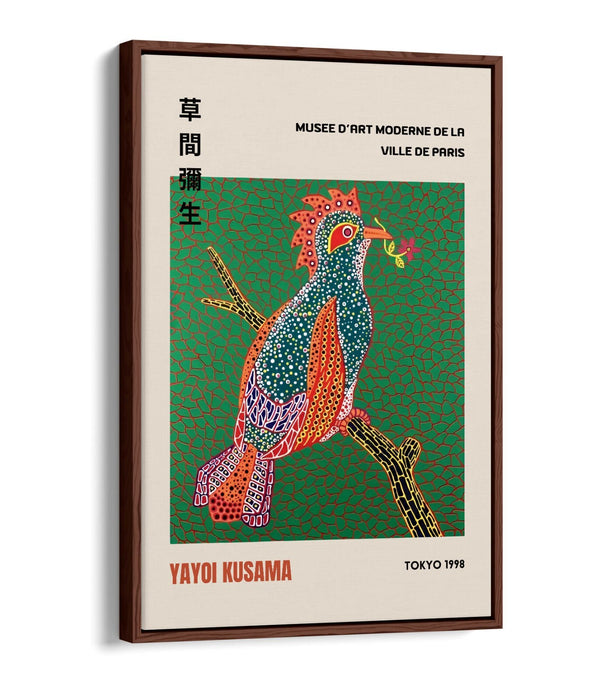 Yayoi Kusama Canvas Art - Contemporary Wall Decor With Float Effect Frame