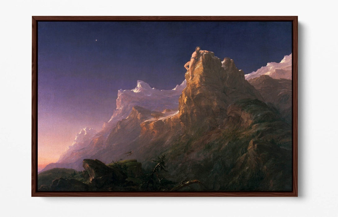 Canvas Wall Art – Thomas Cole Prometheus Bound Float Effect Canvas Print