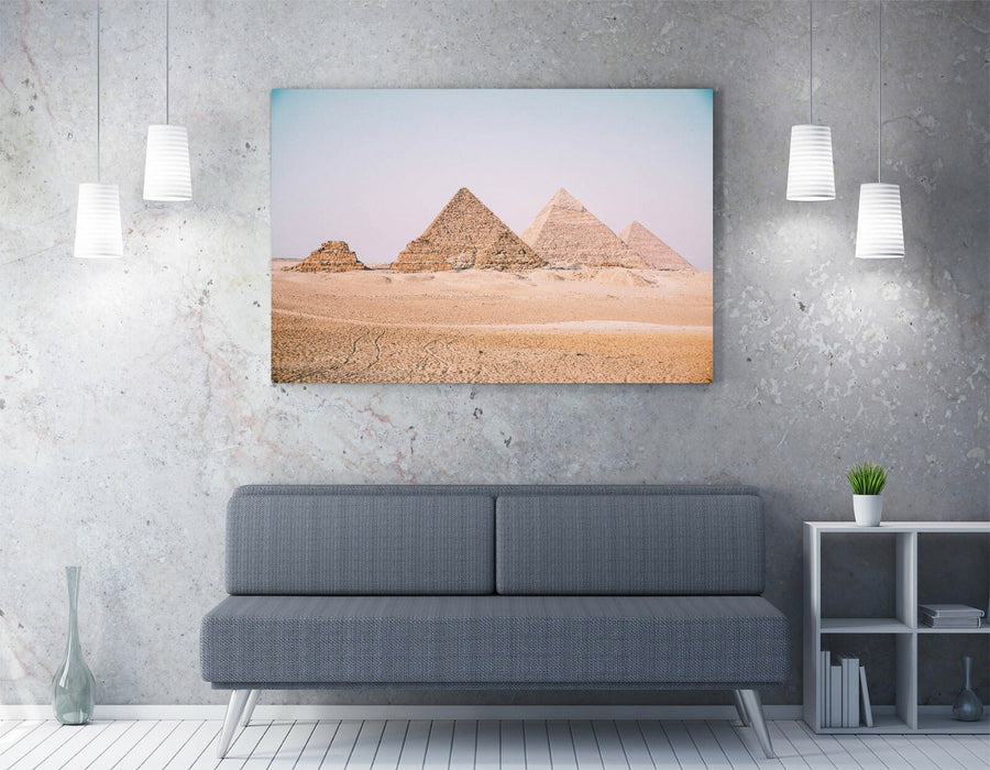 Pyramids Of Giza Canvas | Premium Handmade Wall Art Print - 30mm Deep Frame