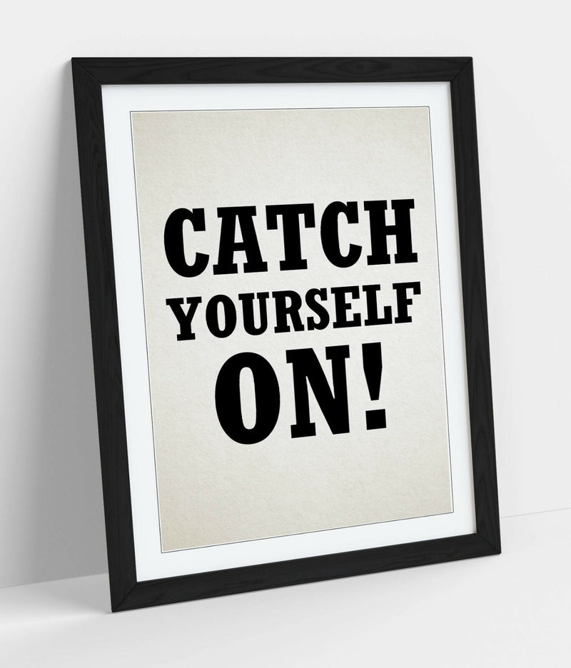 Framed Wall Art – Derry Girls Print With Quality Wood Frame & Irish Slang Art