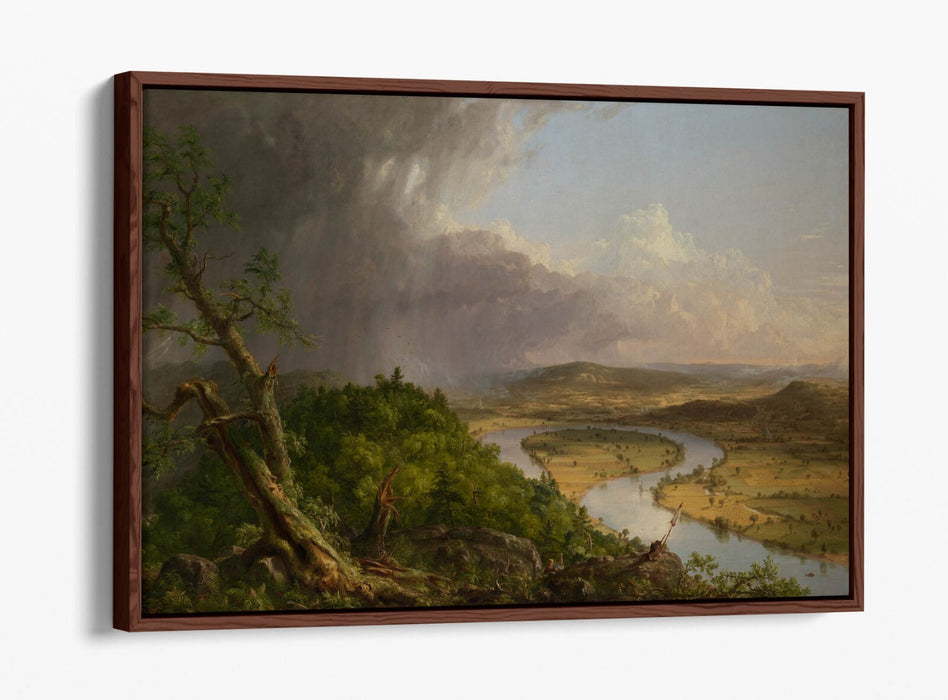 THOMAS COLE, THE OXBOW -FLOAT EFFECT CANVAS WALL ART PRINT