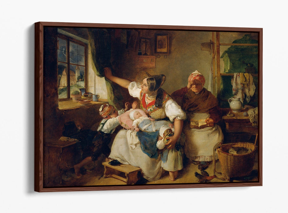 Canvas Wall Art Print - Thunderstorm Float Effect on Premium 30mm Deep Frame