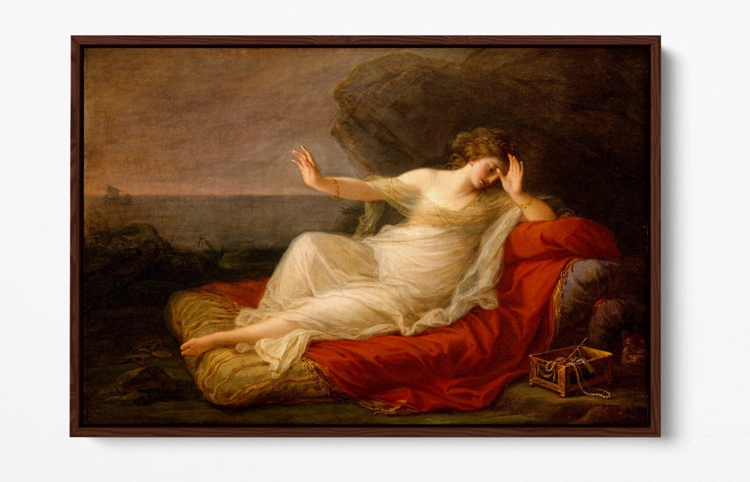Float Effect Canvas Wall Art - Angelica Kauffman Ariadne Abandoned By Theseus Museum Quality Print