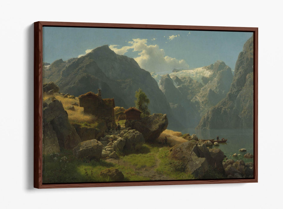 Canvas Wall Art – Hans Gude Balestrand Float Effect Canvas Art Print 30mm Deep Frame