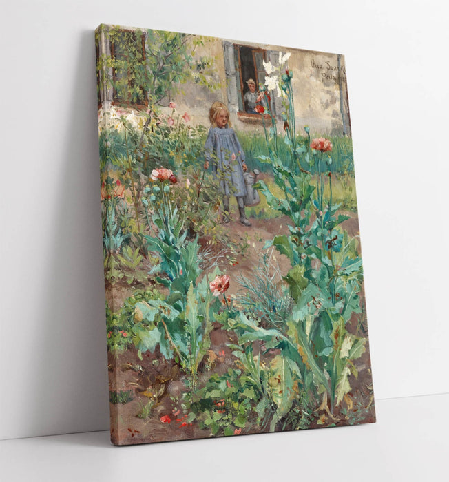 OTTO STARK, GARDEN IN PARIS -CANVAS WALL ARTWORK PIC PRINT