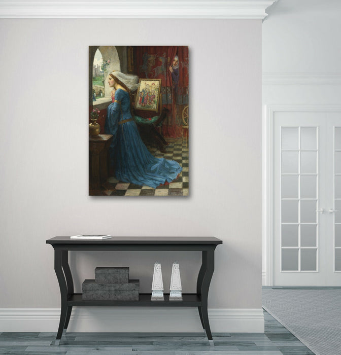 CANVAS WALL ART PAINTING PRINT BLUE  ARTWORK John W Waterhouse Fair Rosamund
