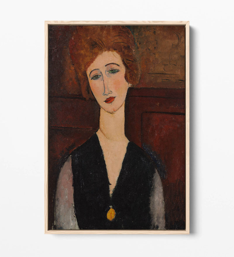 Float Effect Canvas Art - Amedeo Modigliani Portrait | Handmade UK Wall Decor