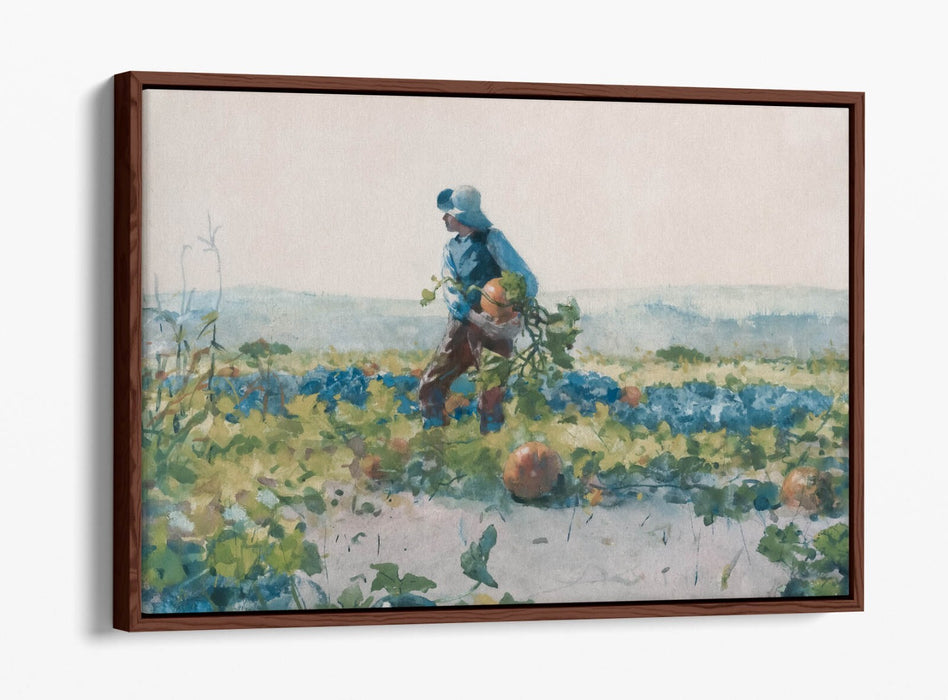 Canvas Wall Art Print - Winslow Homer For Farmer's Boy | Float Effect Canvas UK
