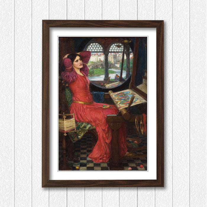 JOHN WILLIAM WATERHOUSE HALF SICK SHADOW FRAMED ART POSTER PAINTING PRINT 4 SIZE
