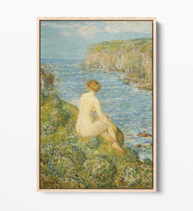 Canvas Wall Art Print - Nymph And Sea Float Effect On Premium Frame