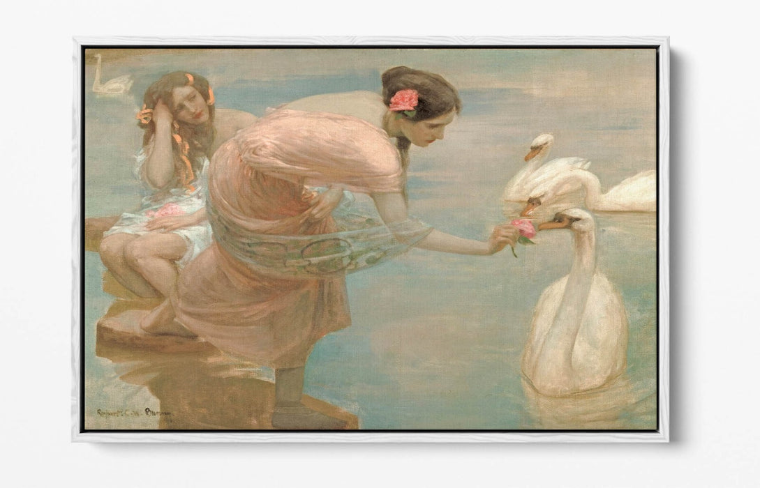 Canvas Wall Art - Rupert Bunny Summer Morning Float Effect Premium Print