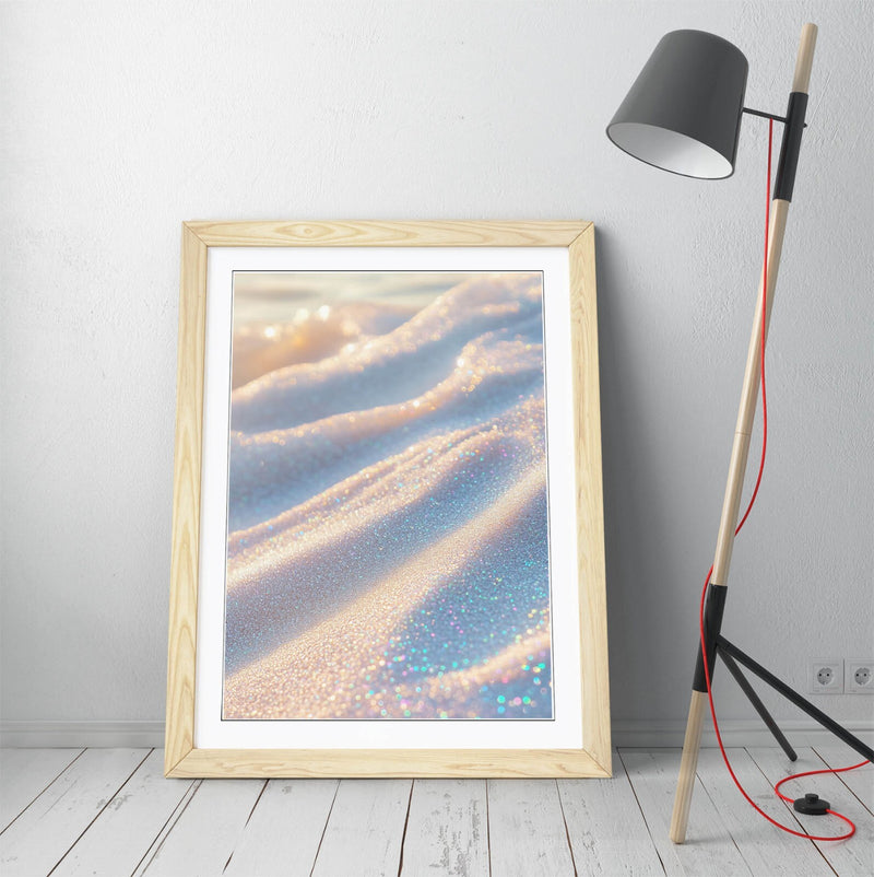 Framed Wall Art – Iridescent Sparkly Sand Poster Print | Handmade UK Frames