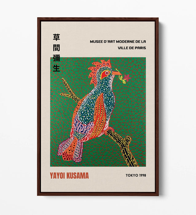 Yayoi Kusama Canvas Art - Contemporary Wall Decor With Float Effect Frame