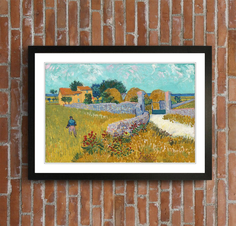 Van Gogh Wall Art – Framed Farmhouse Poster Print in Provence | 4 Sizes