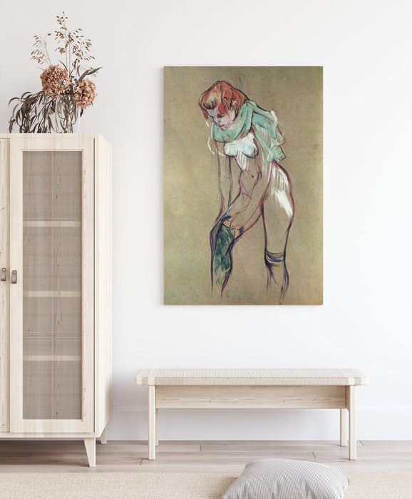 Canvas Wall Art - Henri Lautrec Print | Attractive Woman Artwork Ready To Hang